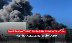 Manisa’da şekerleme fabrikasında yangın: Fabrika alevlere teslim oldu