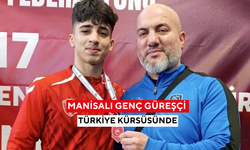 Manisalı genç güreşçi Türkiye kürsüsünde