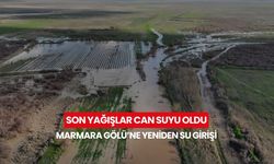 Marmara Gölü’nde sevindiren gelişme! Yıllar sonra yeniden su girişi başladı...