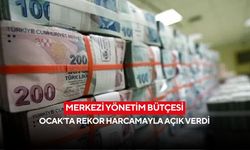 Merkezi yönetim bütçesi Ocak’ta rekor harcamayla açık verdi