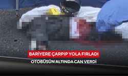 Motosiklet kazası can aldı: Savrulan sürücü otobüsün altında kaldı