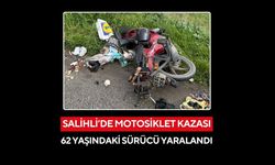 Salihli’de motosiklet kazası: 62 yaşındaki sürücü yaralandı