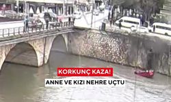 Korkunç kaza! Anne ve kızı nehre uçtu