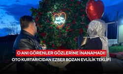 O anı görenler gözlerine inanamadı! Oto kurtarıcıdan ezber bozan evlilik teklifi