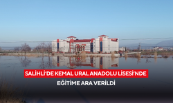 Salihli’de Kemal Ural Anadolu Lisesi’nde eğitime ara verildi