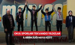 Okul sporları tekvando yıldızlar il birinciliği nefes kesti