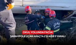 Okul yolunda facia! Şarampole uçan araçta 2’si ağır 9 yaralı