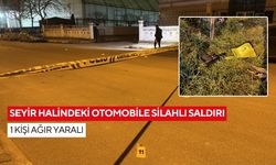 Otomobile ateş açıp kaçtılar! Tabanca olay yerine yakın bulundu...