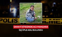 Sanayi sitesinde acı manzara: İşçi iple asılı bulundu