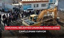 Saruhanlı Belediyesi Çınaroba Mahallesine cami lojmanı yapıyor