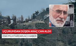 Uçurumdan düşen araç can aldı! Eski muhtardan acı haber