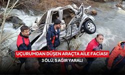 Uçurumdan düşen araçta aile faciası! 3 ölü, 5 ağır yaralı