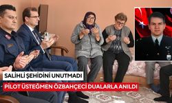 Salihli’de Şehit Pilot Üsteğmen Zeynel Özgür Özbahçeci dualarla anıldı
