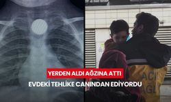 Yerden aldı ağzına attı, evdeki tehlike canından ediyordu