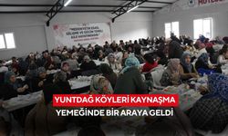 Yuntdağ köyleri kaynaşma yemeğinde bir araya geldi