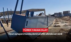 Yürek yakan olay: Oyun oynayan 2 kardeş demir profilin altında can verdi