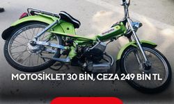 30 binlik motosiklete 249 Bin TL ceza! Polisten kaçış pahalıya patladı...