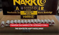 Manisa’da narkotik operasyonu: 745 sentetik hap yakalandı