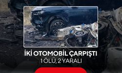 İki otomobil çarpıştı: 1 ölü, 2 yaralı