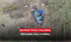 Bayram tatili yolunda feci kaza: 1 ölü, 4 yaralı