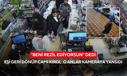 “Beni rezil ediyorsun” dedi, eşi geri dönüp camı kırdı! O anlar kameraya yansıdı