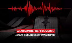 AFAD duyurdu: 4 büyüklüğünde korkutan deprem
