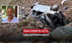 Bayram namazı yolunda kaza: Araç dereye uçtu, 1 kişi hayatını kaybetti