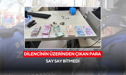 Dilencinin üzerinden çıkan para say say bitmedi