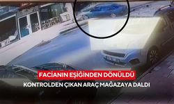 Direksiyon hakimiyetini kaybetti, otomobil mobilya mağazasına daldı!