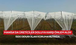 Manisa’da üreticiler doluya karşı önlem aldı! 1500 dekar alan koruma altında