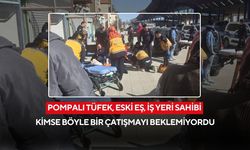 Eski eşini pompalı tüfekle vuran adam, kadının gönül ilişkisi olduğu iddia edilen iş yeri sahibi tarafından tüfekle kolundan vuruldu