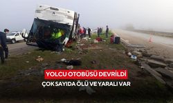 Yolcu otobüsü devrildi: Çok sayıda ölü ve yaralı var