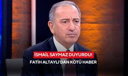 İsmail Saymaz duyurdu! Fatih Altaylı’dan kötü haber
