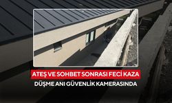 Gece yarısı korku anları! Duvar üzerinden beton zemine düştü | Düşme anı güvenlik kamerasında...