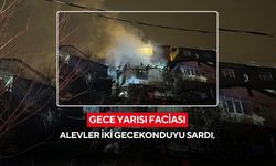 Gece yarısı faciası: Alevler iki gecekonduyu sardı