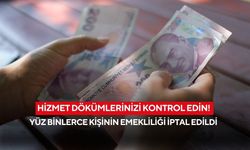 Hizmet dökümlerinizi kontrol edin! Yüz binlerce kişinin emekliliği iptal edildi