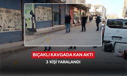 Bıçaklı kavgada kan aktı, 3 yaralı