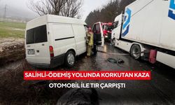 Salihli-Ödemiş yolunda kaza: 2 yaralı