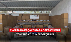 Manisa’da kaçak sigara operasyonu: Tonlarca tütün ele geçirildi