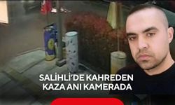Salihli’de kahreden kaza anı kamerada...