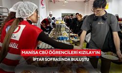 Manisa CBÜ öğrencileri Kızılay’ın iftar sofrasında buluştu