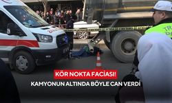 Kör nokta faciası! Kamyonun altında böyle can verdi