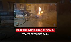 LPG’li araç alev aldı, sokak dumanla kaplandı...