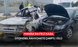 Manisa’da feci kaza: Otomobil kamyonete çarptı, 1 ölü