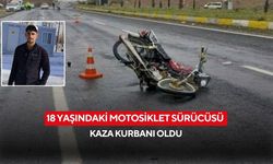 18 yaşındaki motosiklet sürücüsü kaza kurbanı oldu