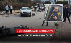 3 çocuk babası motokurye, kazada öldü