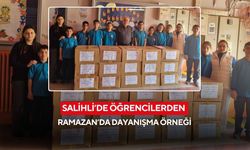Salihli’de öğrencilerden Ramazan’da dayanışma örneği: İhtiyaç sahiplerine koliler ulaştı