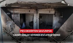 Pes dedirten savunma! ‘Canım sıkıldı’ diyerek evi ateşe vermiş
