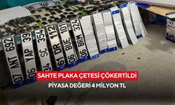Sahte plaka çetesi çökertildi: Piyasa değeri 4 milyon TL’lik operasyon!