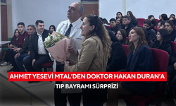 Salihli Ahmet Yesevi MTAL’den Doktor Hakan Duran’a Tıp Bayramı sürprizi